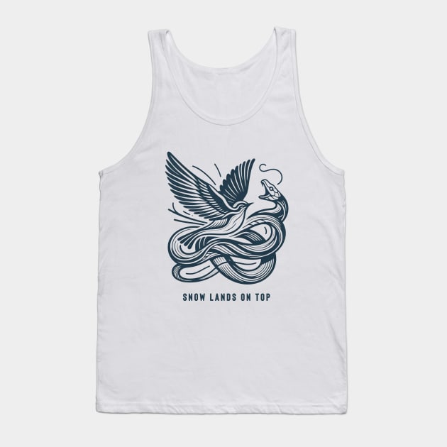 Ballad of Songbirds & Snakes "Snow" Tank Top by Retro Travel Design